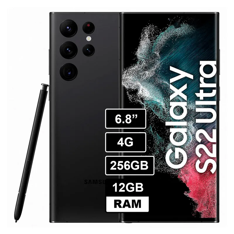 SAMSUNG - Samsung Galaxy S22 Ultra 256GB 12GB RAM Negro