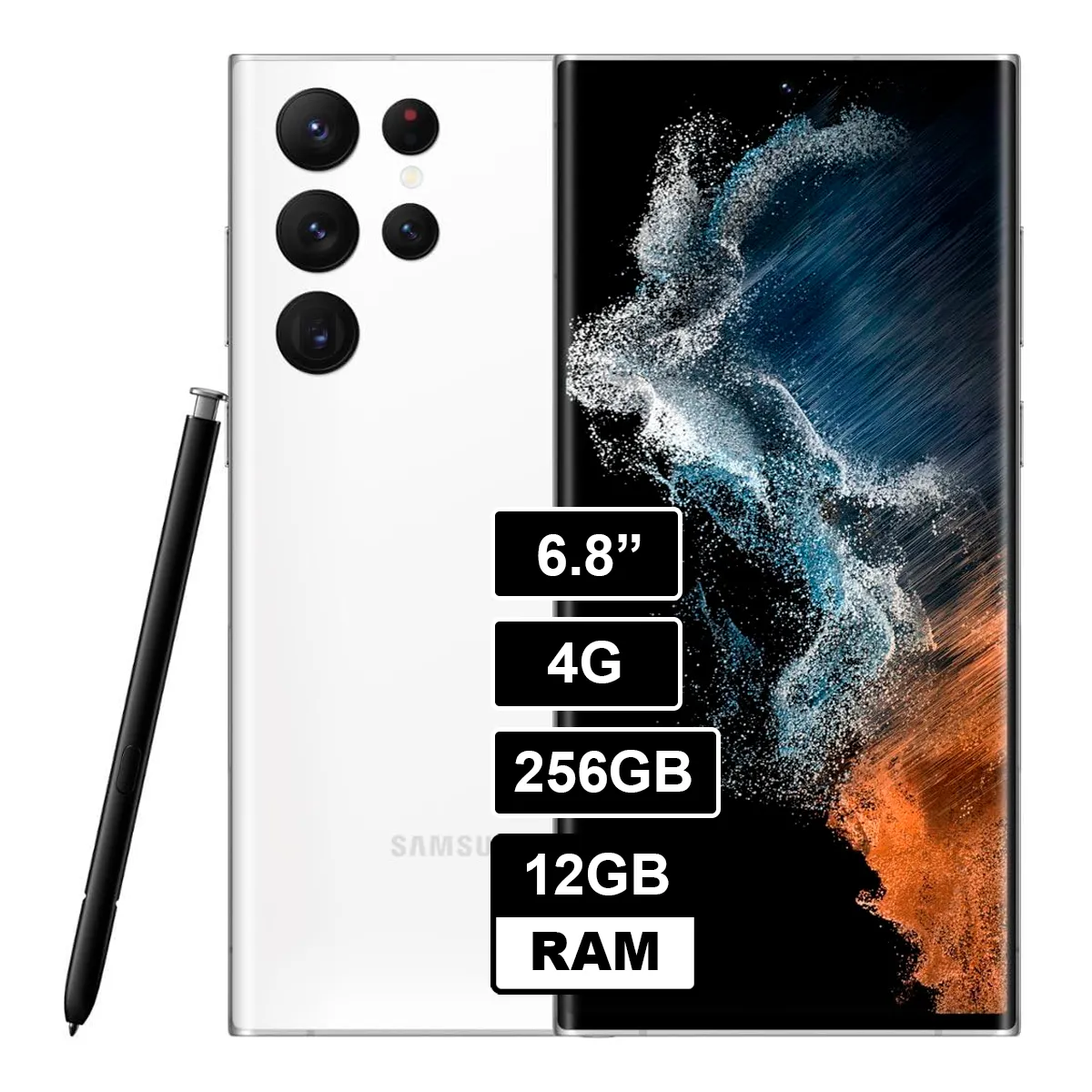 SAMSUNG - Samsung Galaxy S22 Ultra 256GB 12GB RAM Blanco