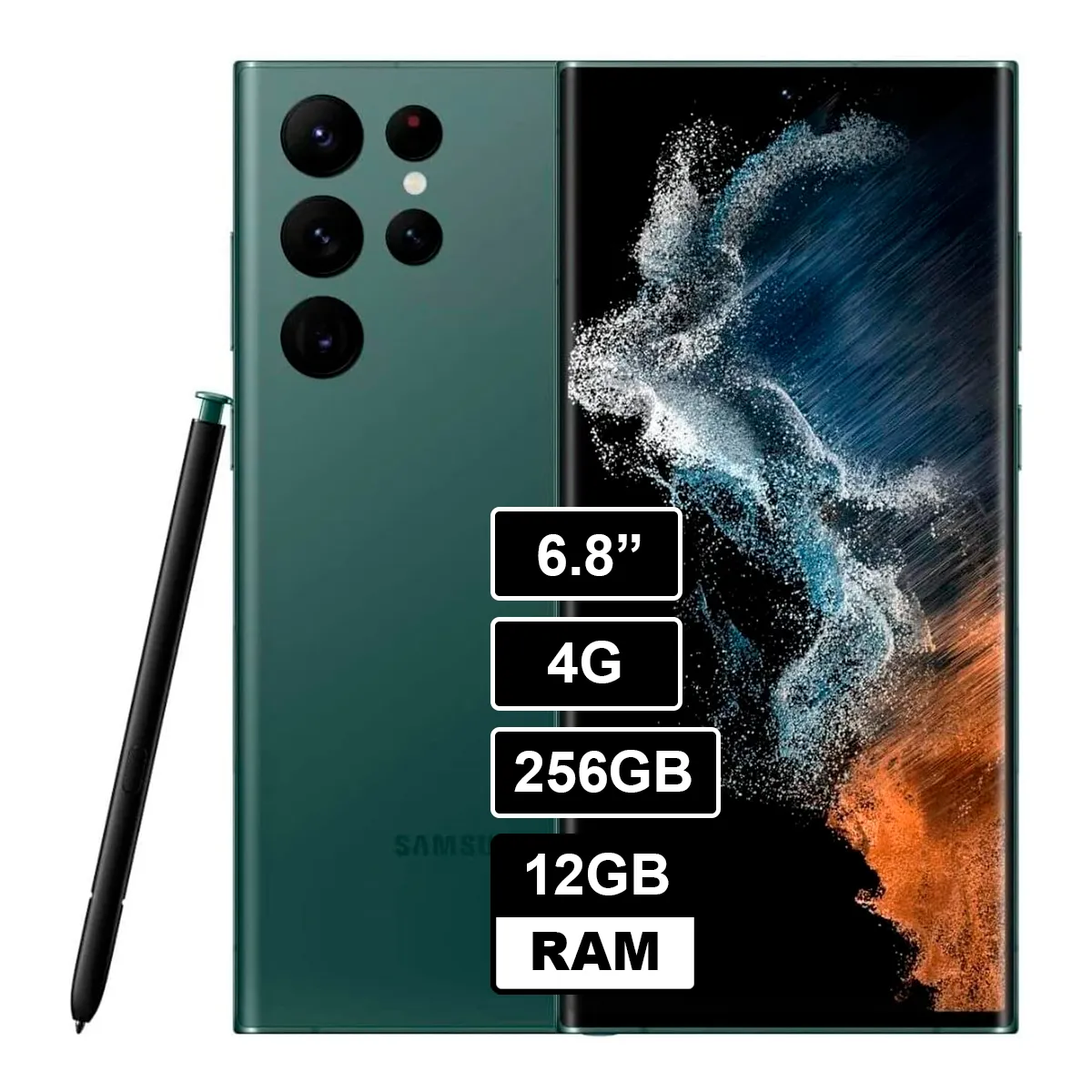 SAMSUNG - Samsung Galaxy S22 Ultra 256GB 12GB RAM Verde