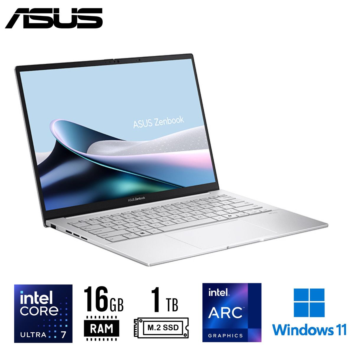 HP - LAPTOP ASUS ZENBOOK 14, 14" WUXGA OLED Touch, Core Ultra 7 255H 16GB 1TB SSD W11