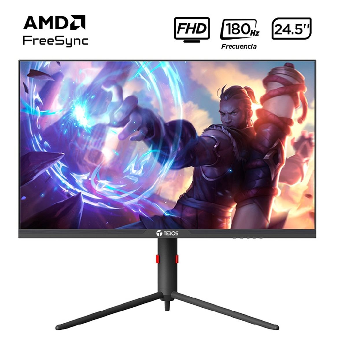 TEROS - Monitor plano gaming TEROS TE-2474G 23 .8″ FHD IPS 180Hz
