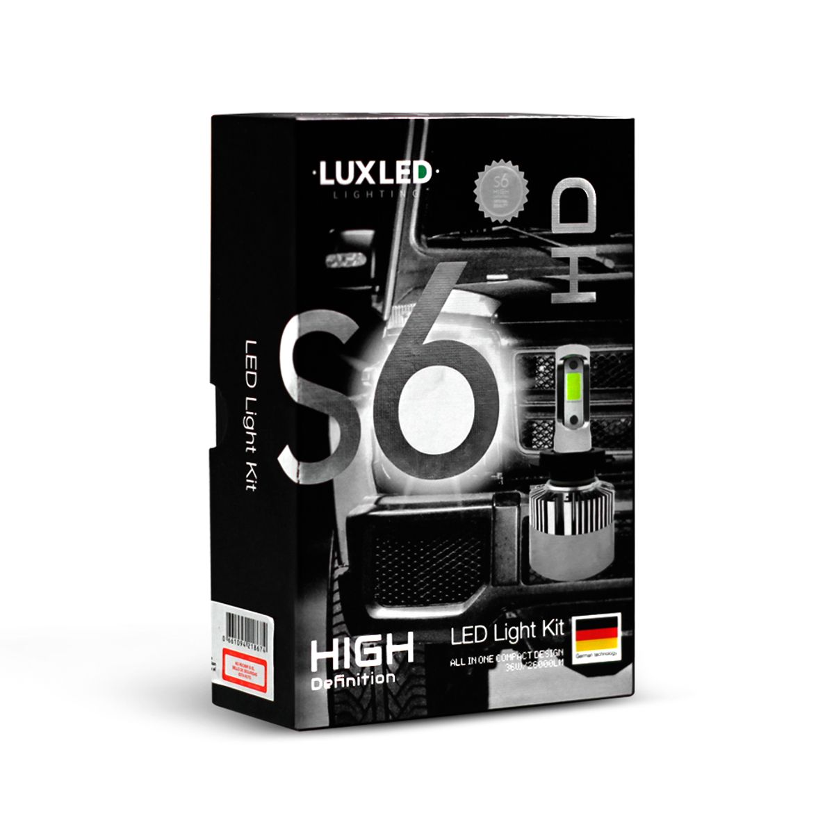 GENERICO - KIT FOCOS LED LUXLED S6 H4 HD
