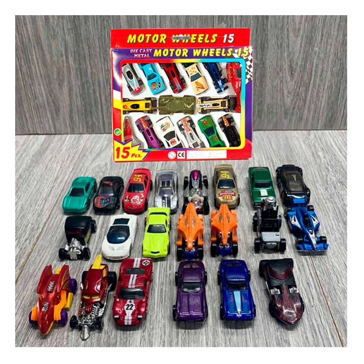 GENERICO - Pack2 Carritos Pequeños 15 Piezas Y+Regalo Stickers