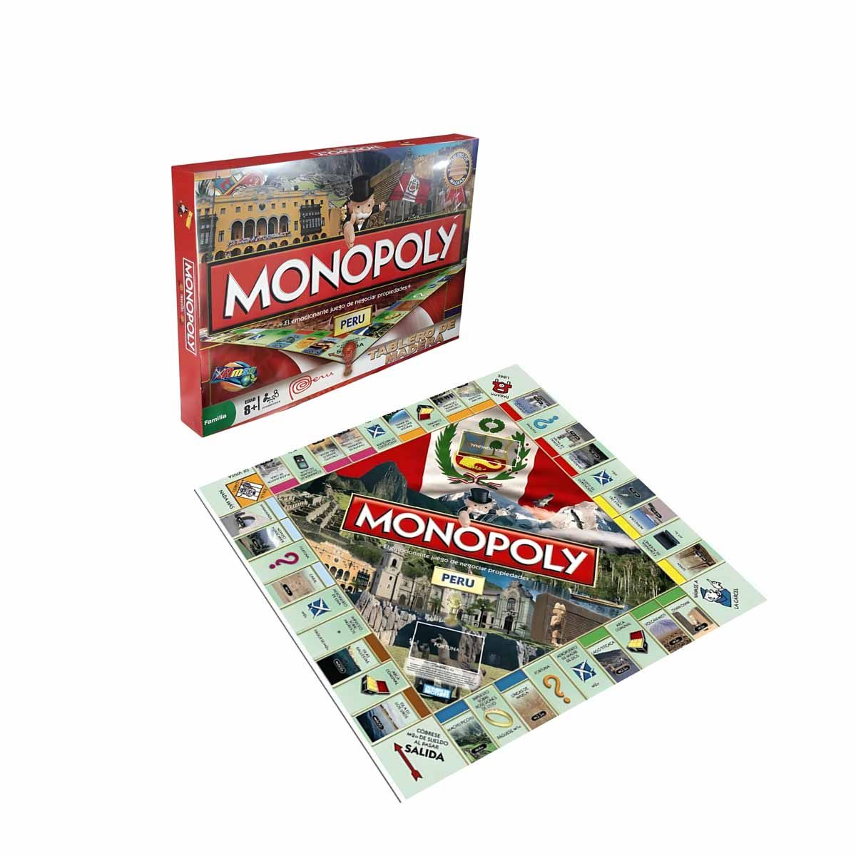 GENERICO - Monopolio Tematica Peru en Rojo y Verde Y+Regalo Agendita