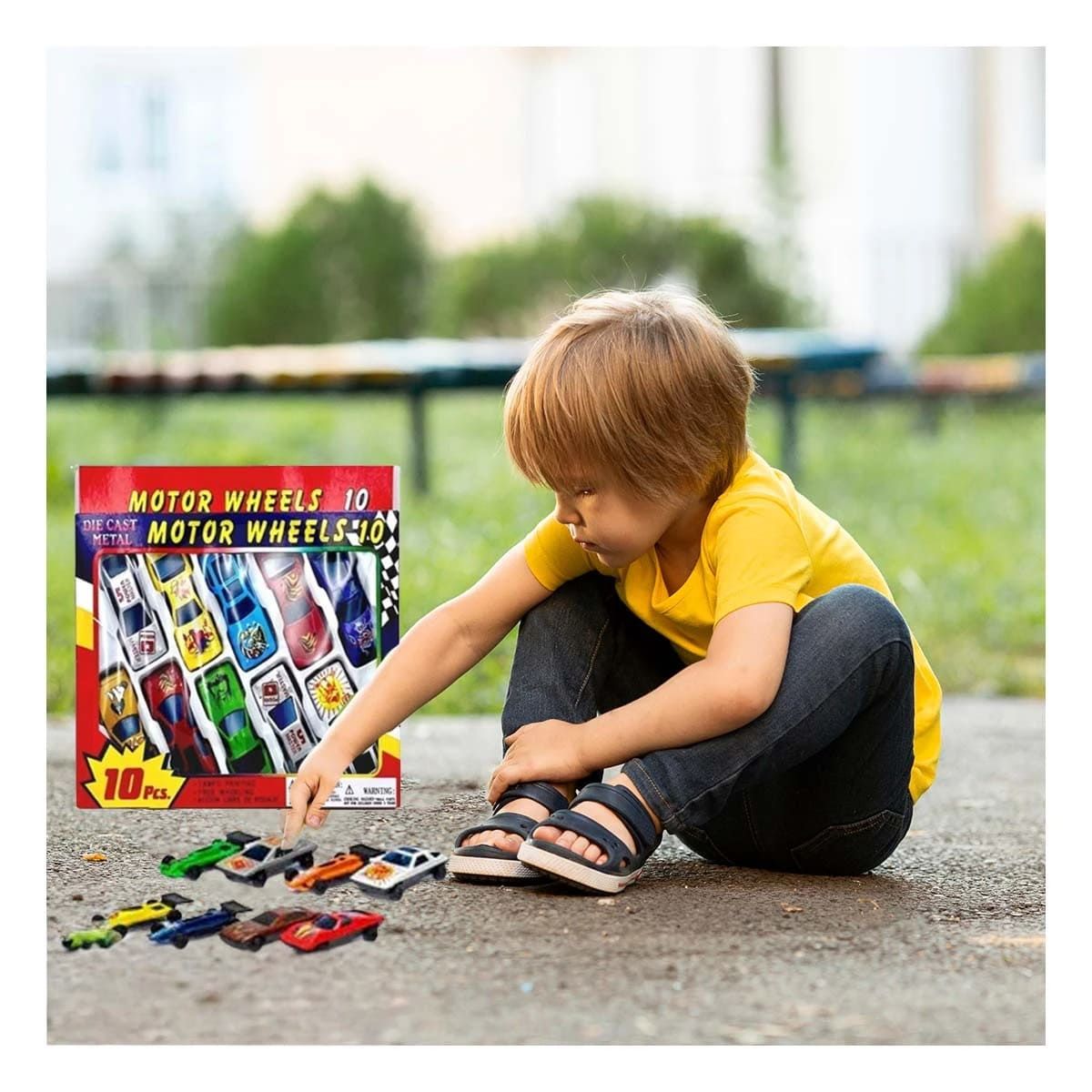 GENERICO - Pack4 Carritos de Metal para Niños 10 Piez Y+Regalo Agendita