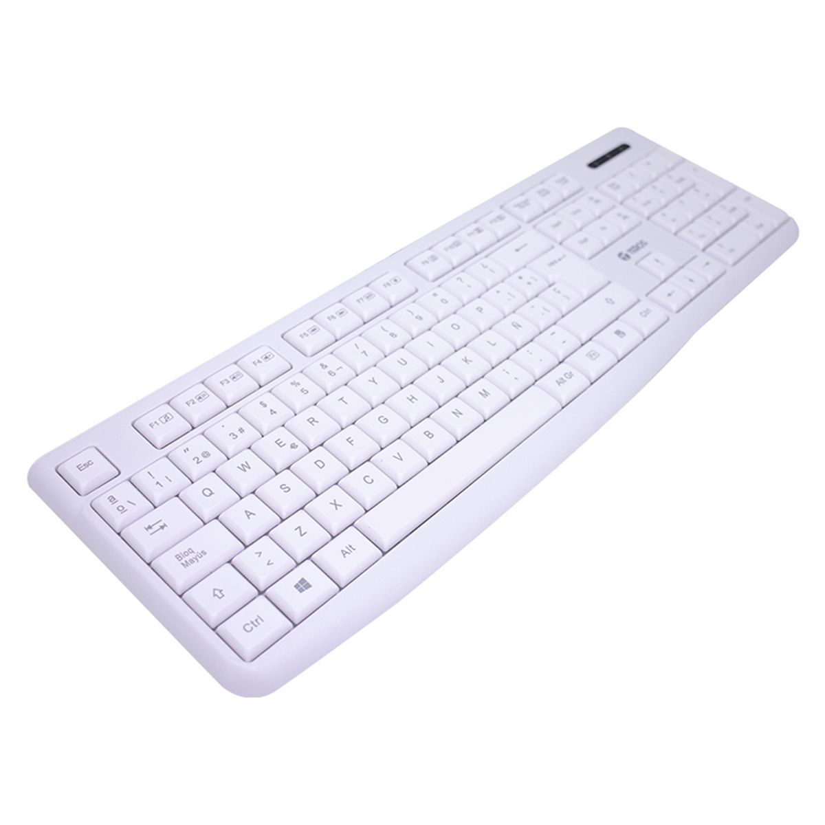 TEROS - TECLADO ESTANDAR TE-4069S MULTIMEDIA USB 2.0 ESPAÑOL COLOR BLANCO