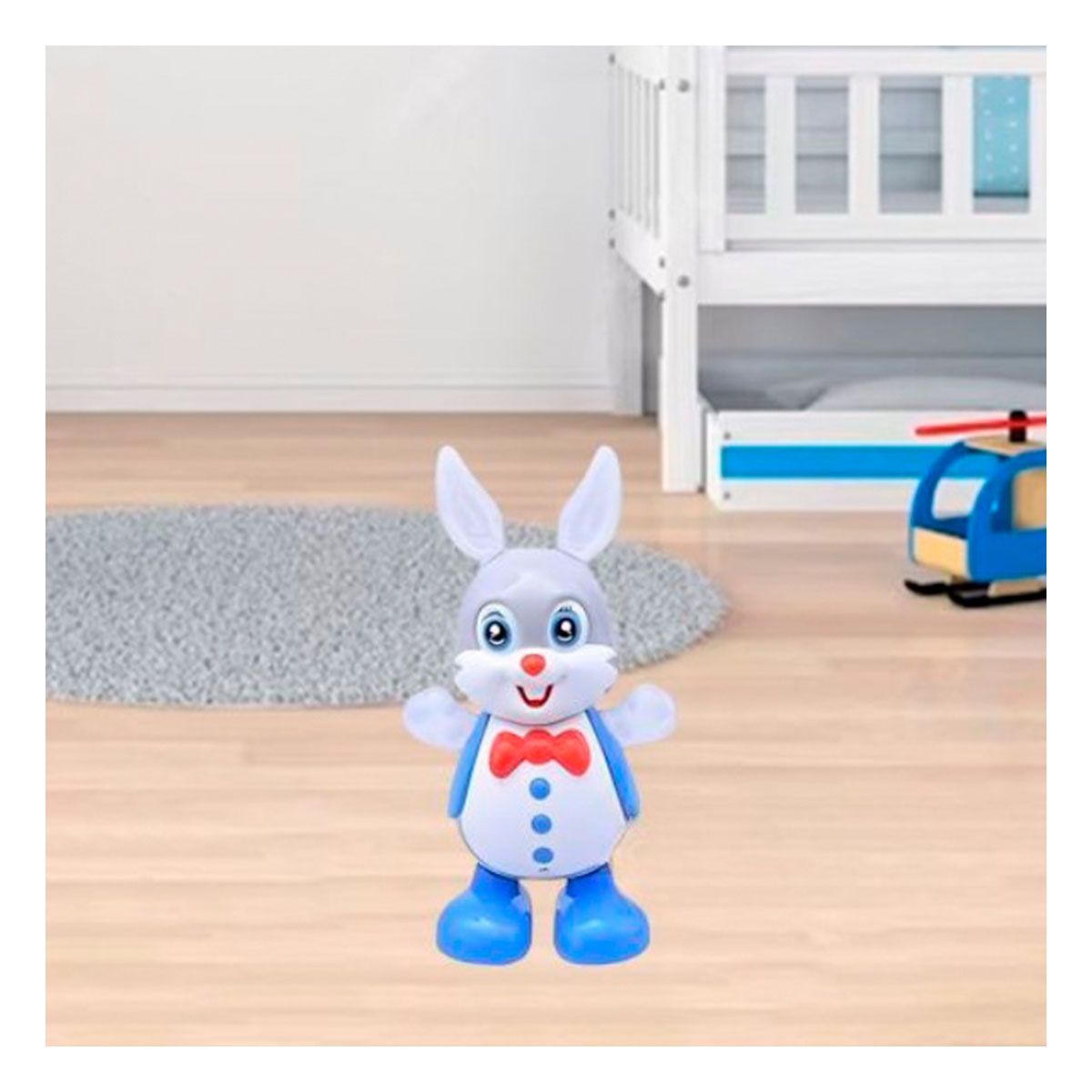 GENERICO - Pack4 Juguete Musical Pila y Luces Rabbit Y+Regalo Stickers