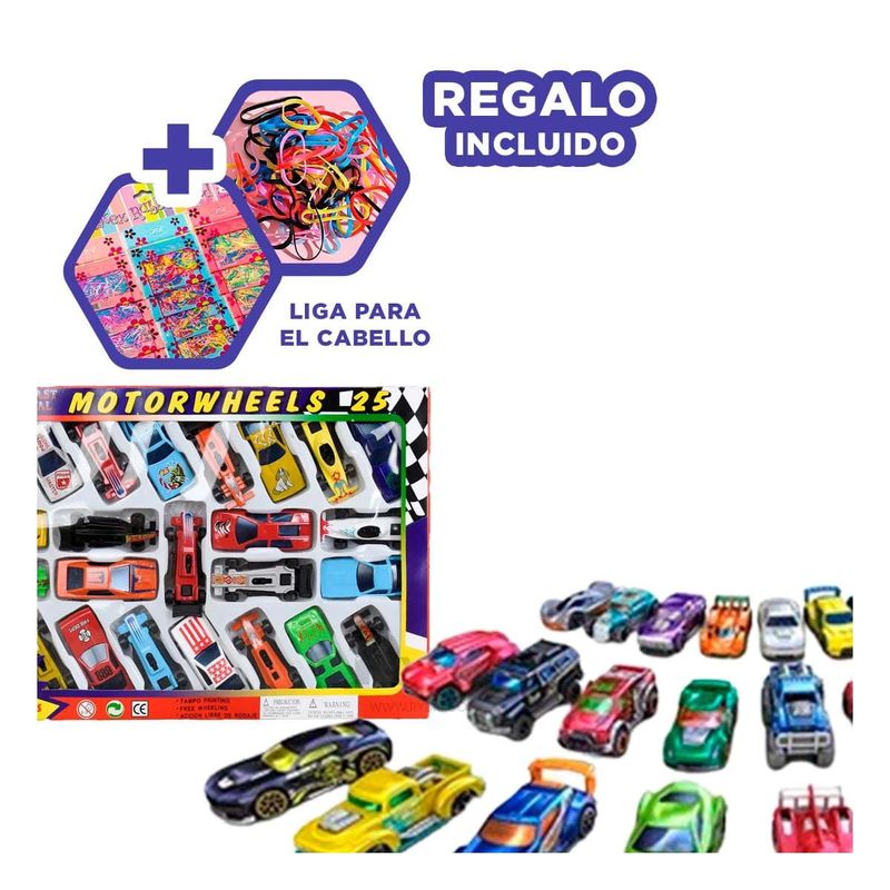 GENERICO - Pack6 Carritos de 25u de Carrera Niños Y+Ligas de Regalo