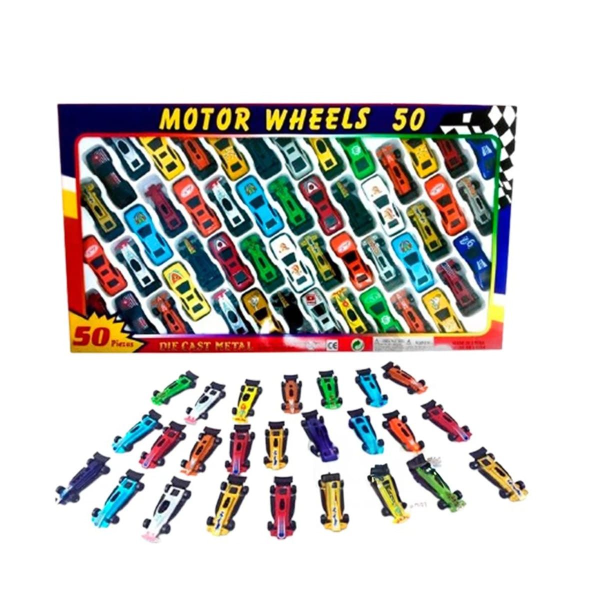 GENERICO - Carritos de 50u de Carrera para Niños Y+Papel de Regalo