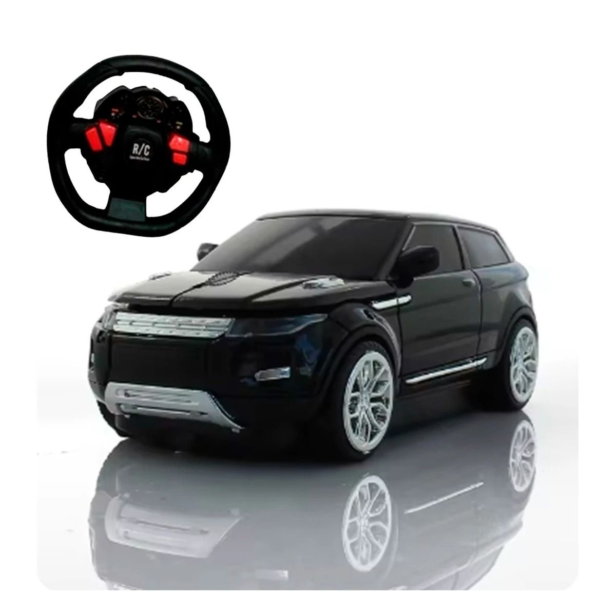 GENERICO - Carro con Control Remoto en Forma de Timon Negro