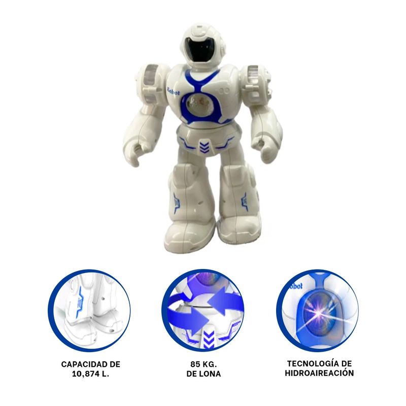 GENERICO - Pack2 Juguete Futurista para Niños Azul Y+Ligas de Regalo