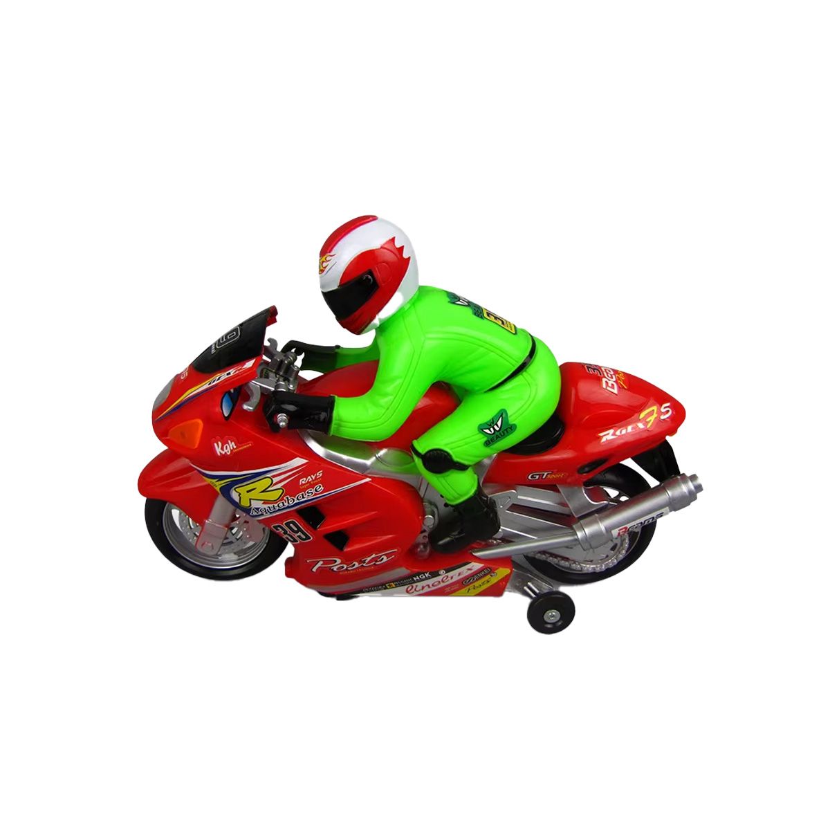 GENERICO - Pack6 Moto de Ninos para Jugar en Rojo Y+Ligas de Regalo