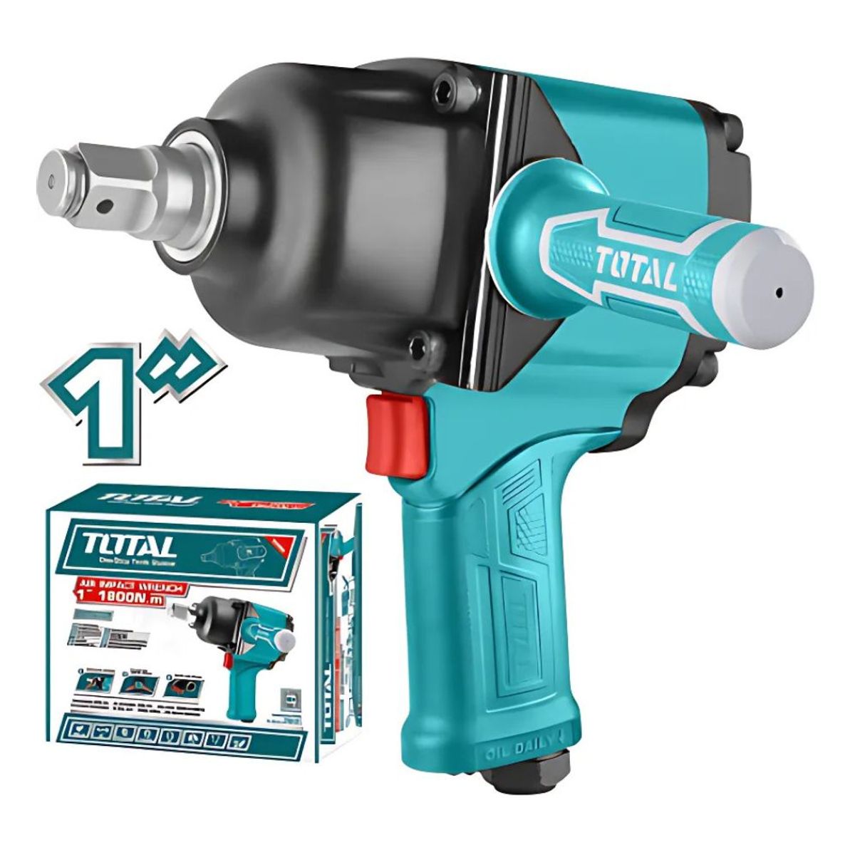 GENERICO - Llave de Impacto Neumática de 1 " 1800NM Industrial Total