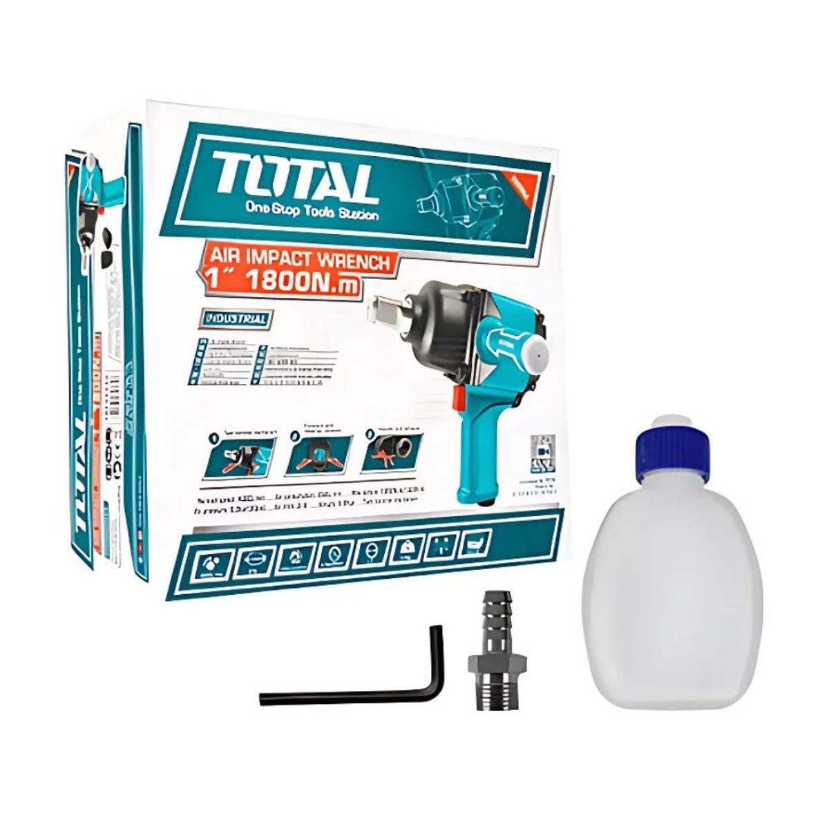 GENERICO - Llave de Impacto Neumática de 1 " 1800NM Industrial Total
