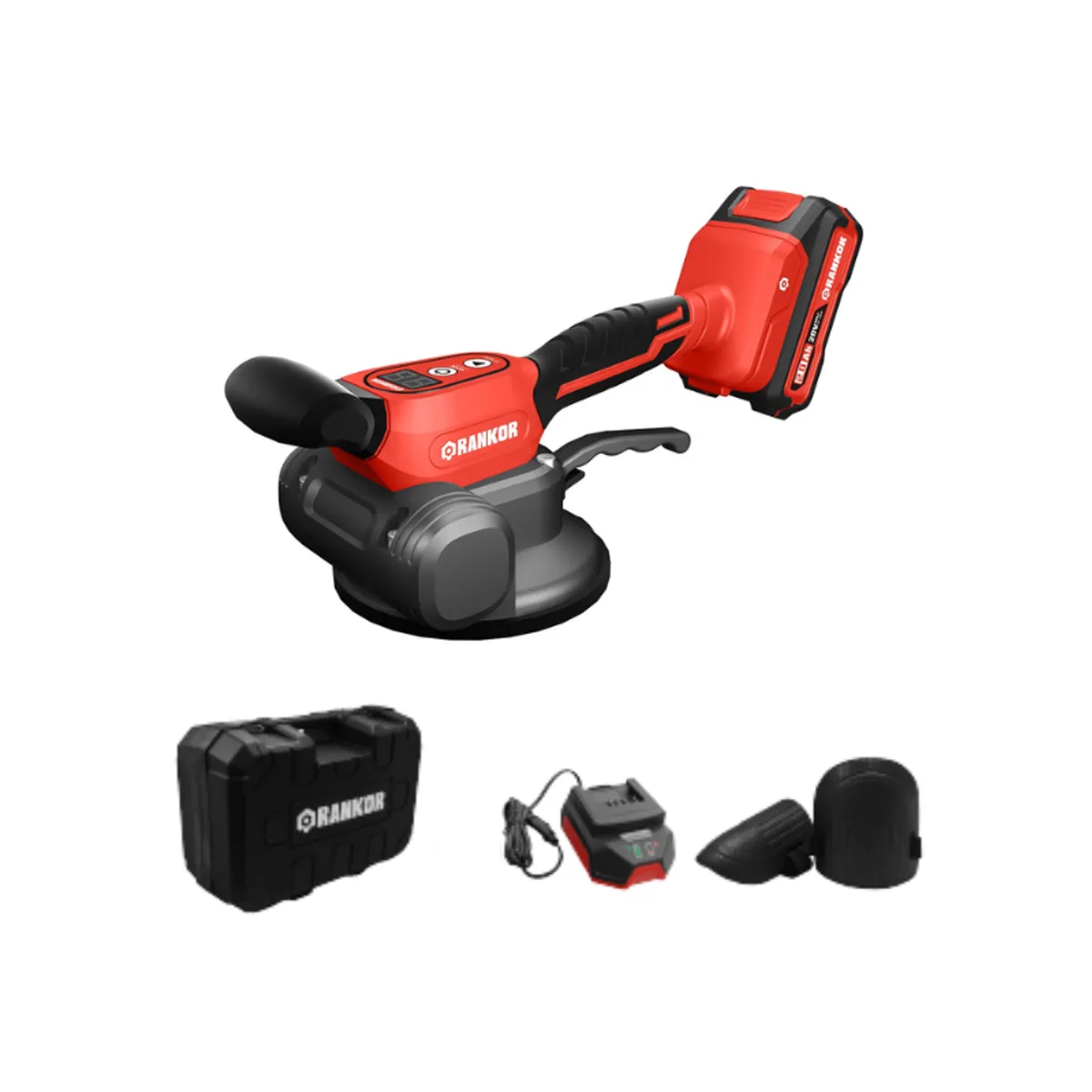 RANKOR - Vibradora Para Mayólica Cerámica Rankor 20V Succion 70Kg Ventosa 135mm