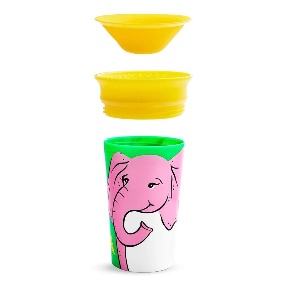 MUNCHKIN - 17422 Vaso De Entrenamiento Eco Miracle 9oz - Elefante