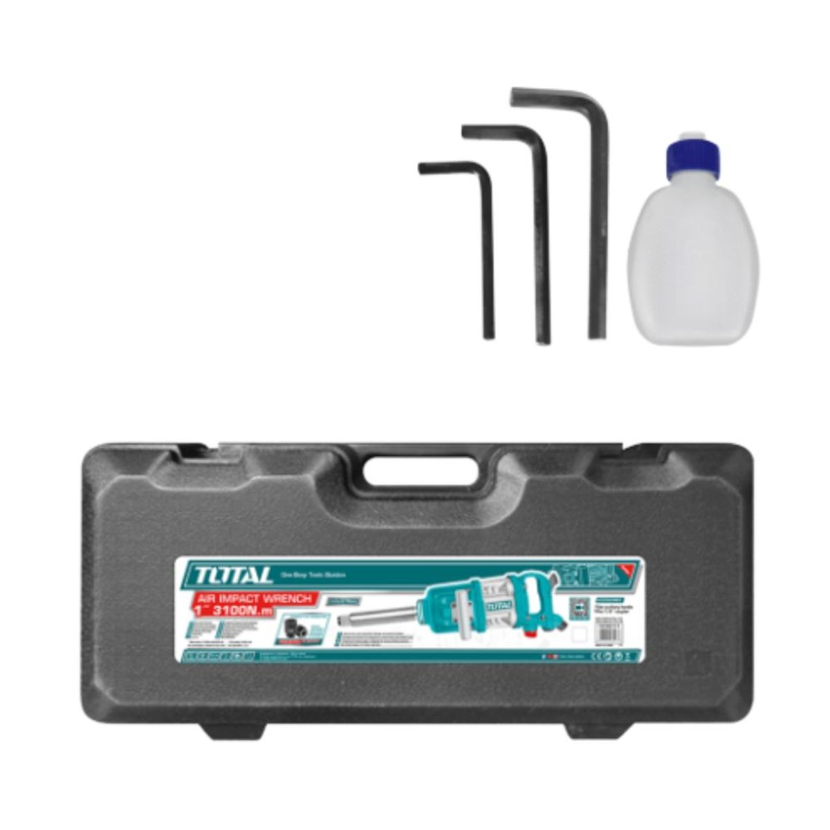 GENERICO - Llave de Impacto Neumática 1 " 3100NM 25MM Industrial Total