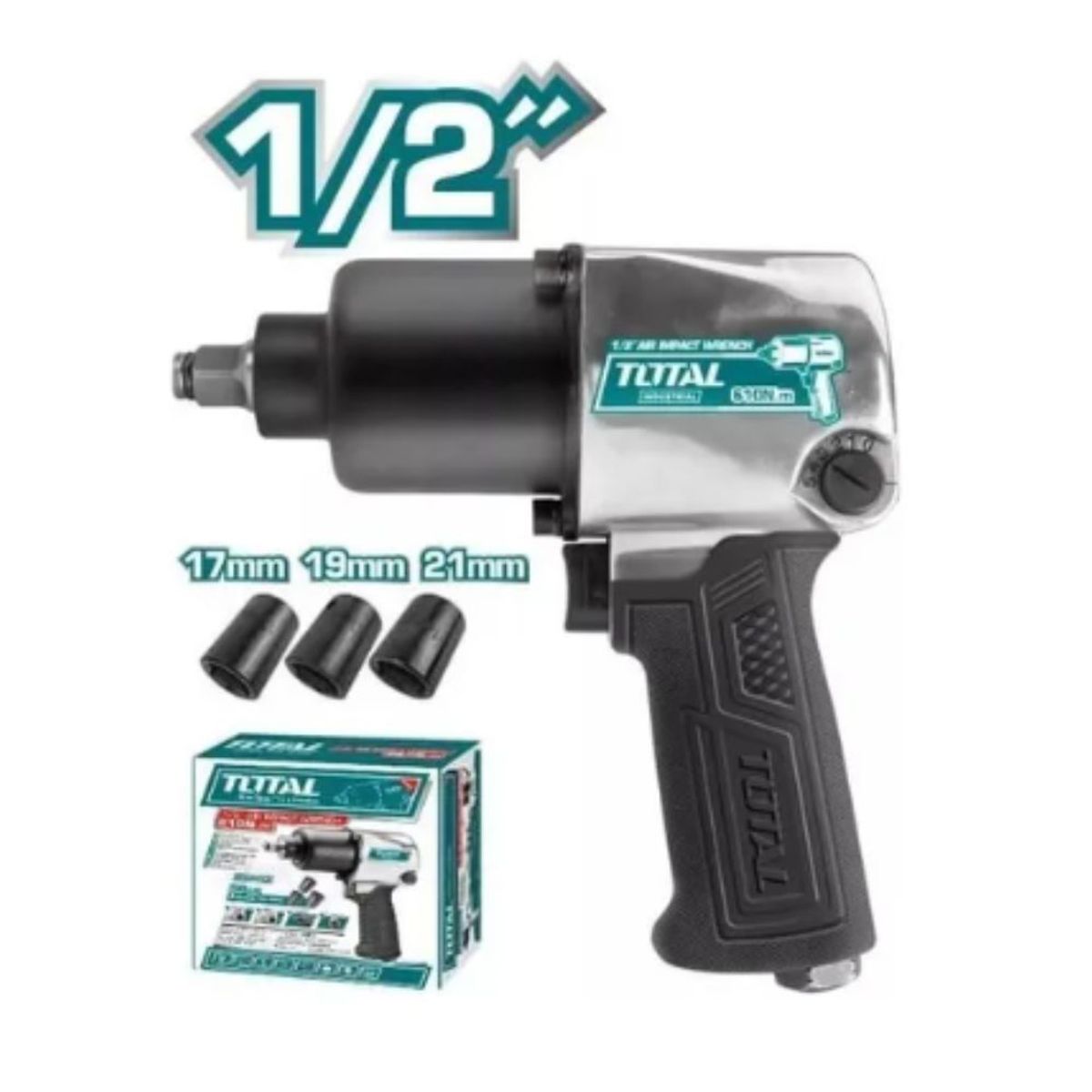 Total Tools - Llave de Impacto Neumática 1/ 2 " 610NM Total