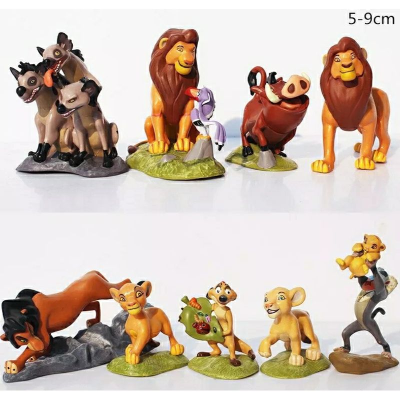 GENERICO - SET DE 9 FIGURAS DE EL REY LEON