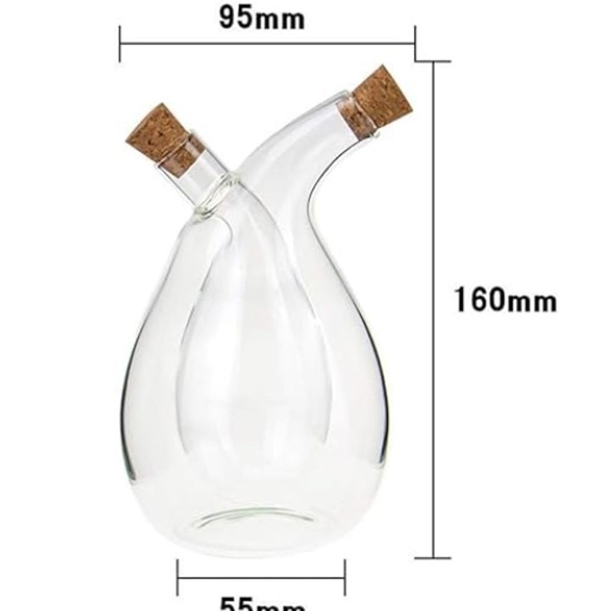 GENERICO - Botella Dispensadora 2en1 de Vinagre o Aceite Modelo Gota