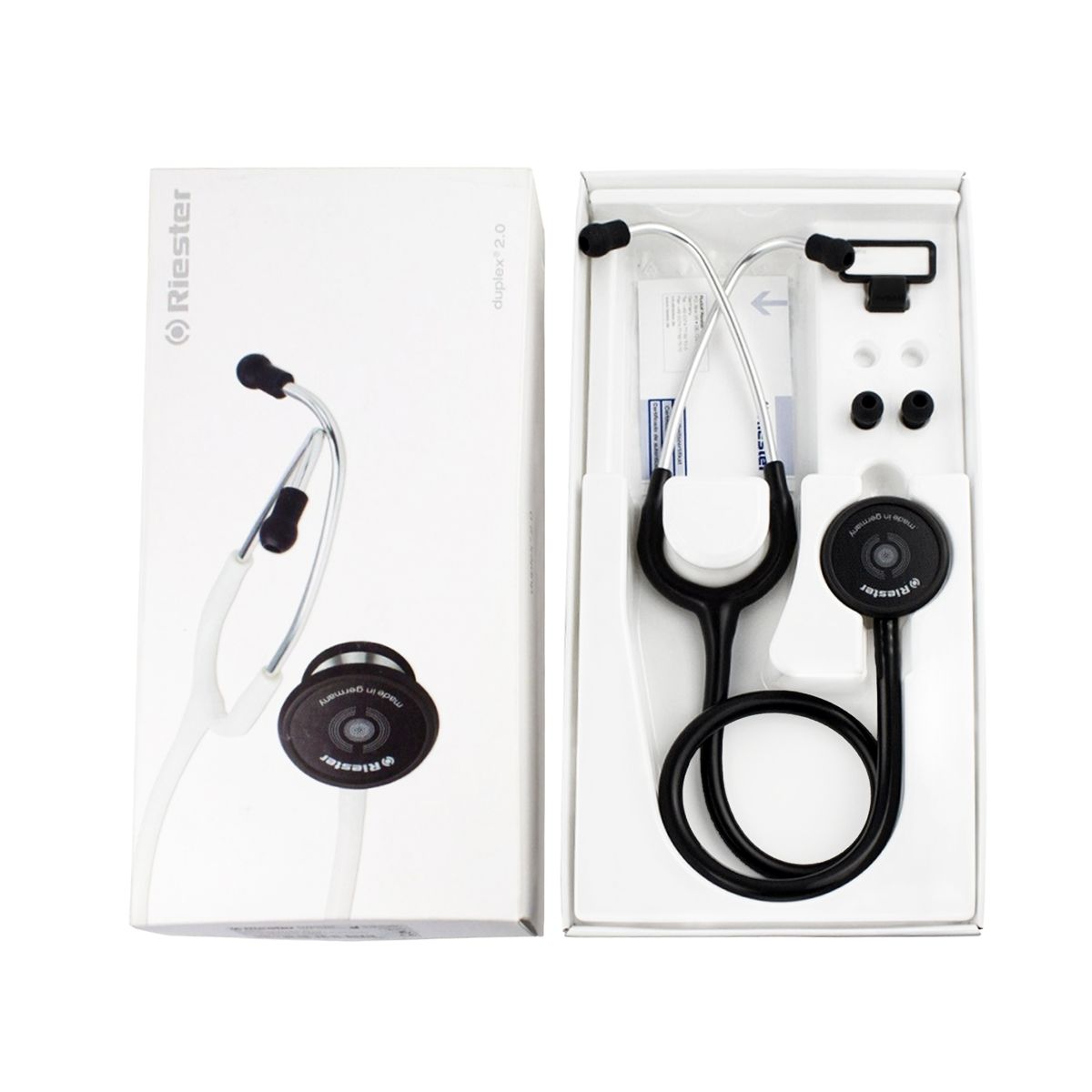 RIESTER - ESTETOSCOPIO ADULTO NEGRO DUPLEX 2.0 - RIESTER