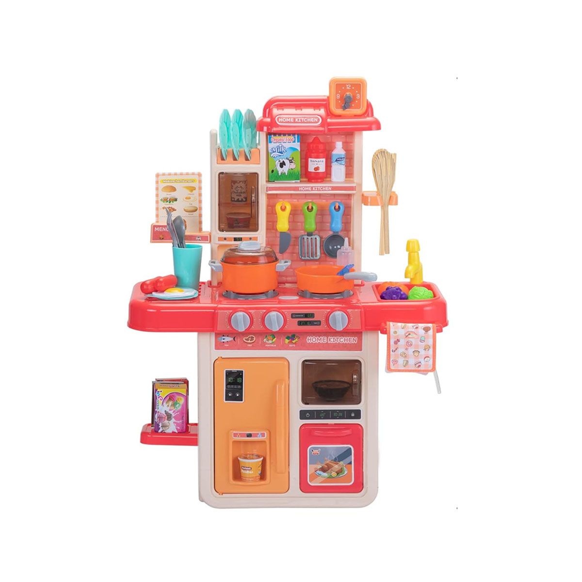 GENERICO - Pack2 Cocina Chef con Chimenea Grande para Niñas Multicolor