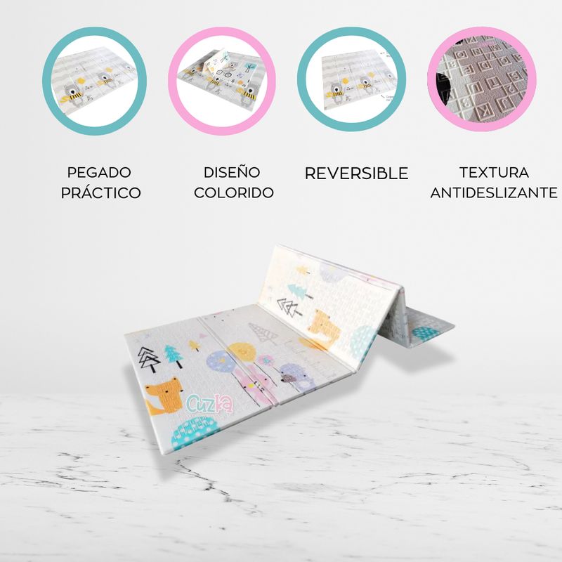 CARESTINO - Alfombra Plegable para bebés «LITTLE FOREST»