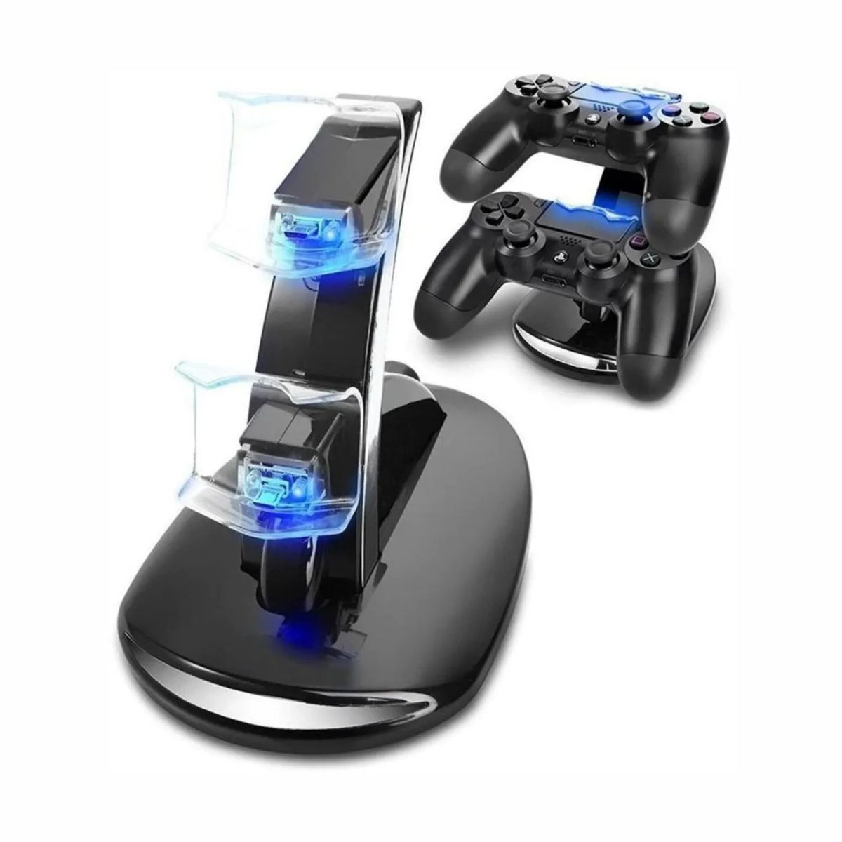 SEISA - Cargador Mando Playstation 4 con luz LED / Ps4 Slim Dual Shock..
