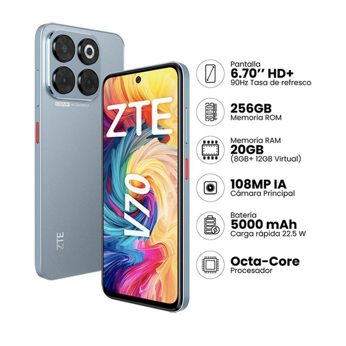 ZTE - CELULAR ZTE Blade V70   8+12RAM / 256GB