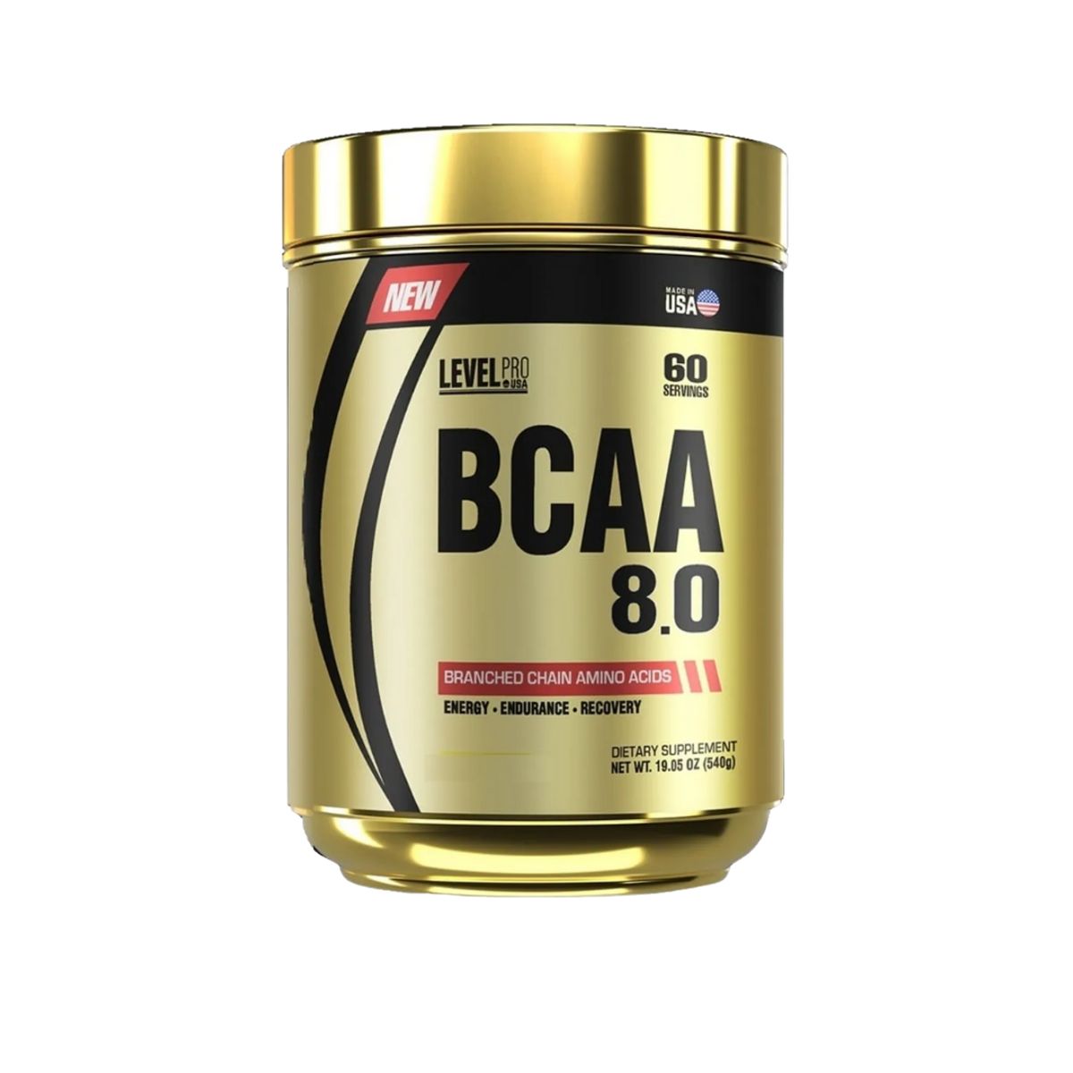 LEVEL PRO - AMINOACIDO BCAA 8.0 FRUIT PUNCH 540G + STRAPS