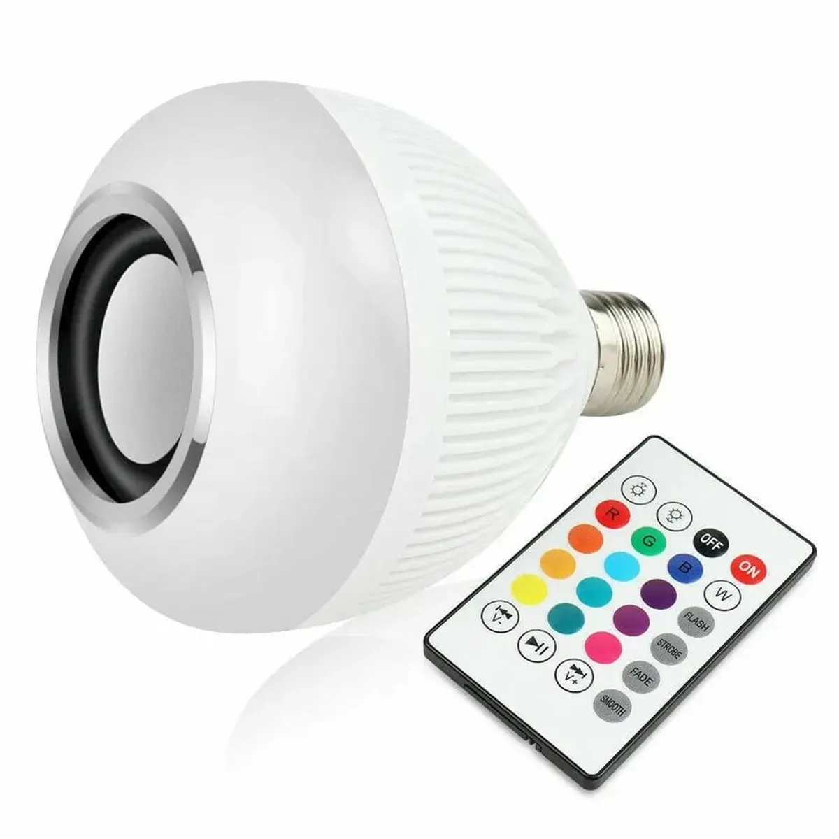 GENERICO - FOCO PARLANTE INTELIGENTE LED BLUETOOTH LUCES MULTICOLOR RGB