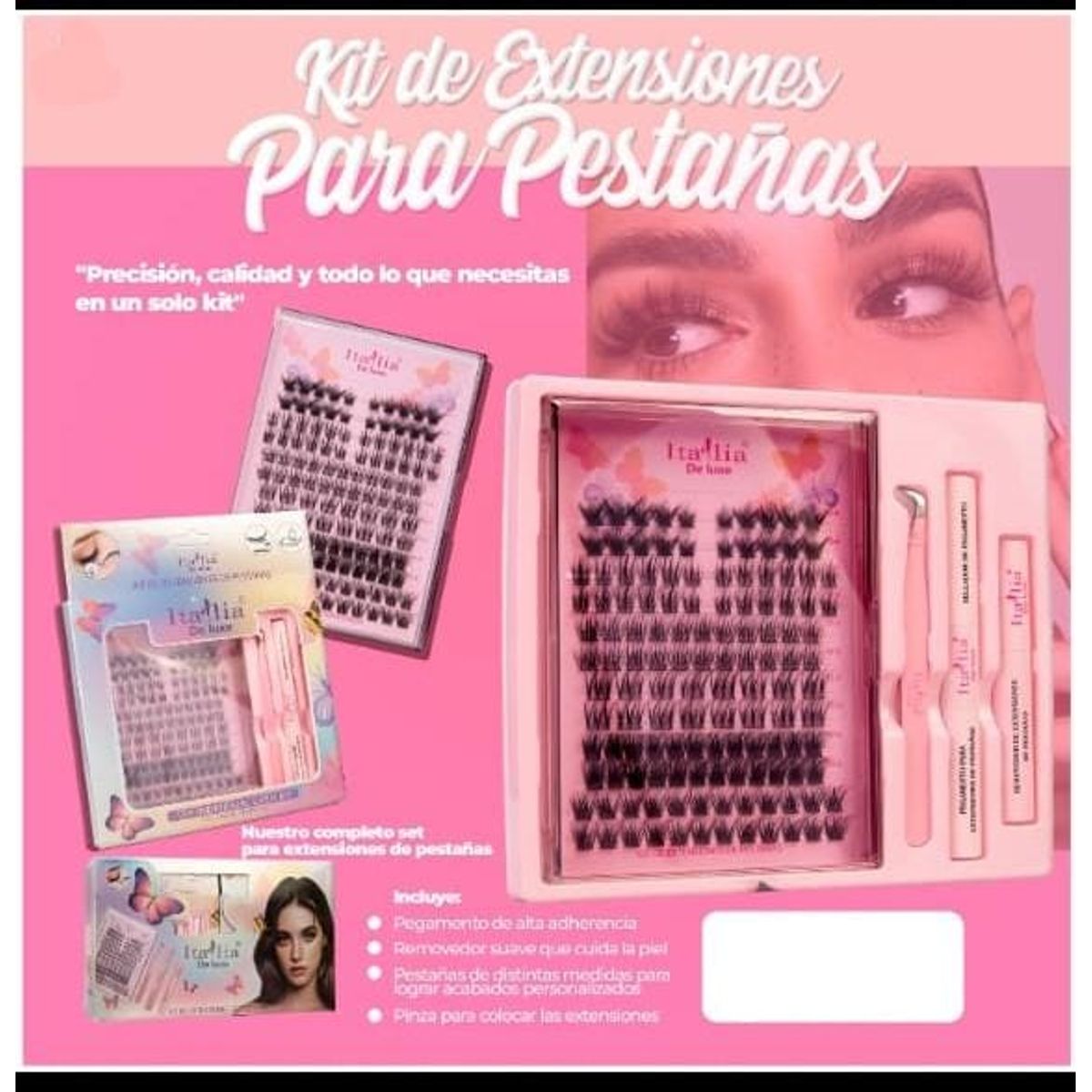 GENERICO - Kit de pestañas para dama