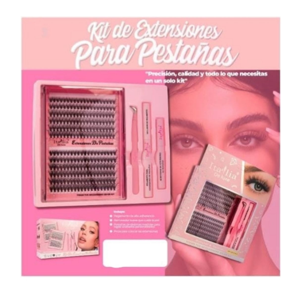 GENERICO - Kit de extenciones de pestañas