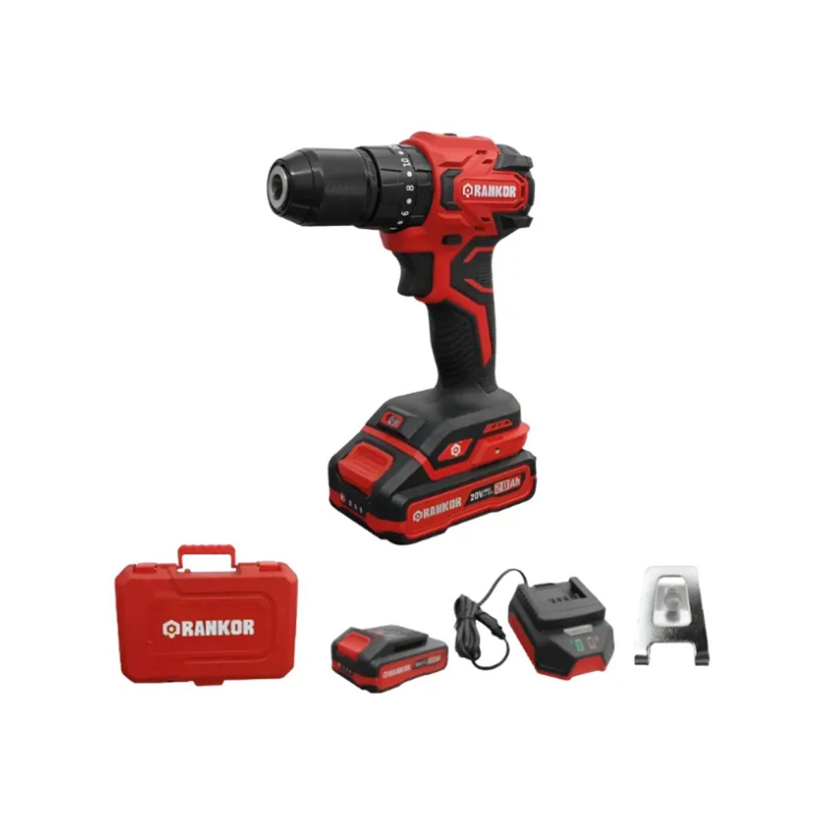 RANKOR - Taladro Percutor 12 De 20v Rankor 70nm Bl+broca Escalonada