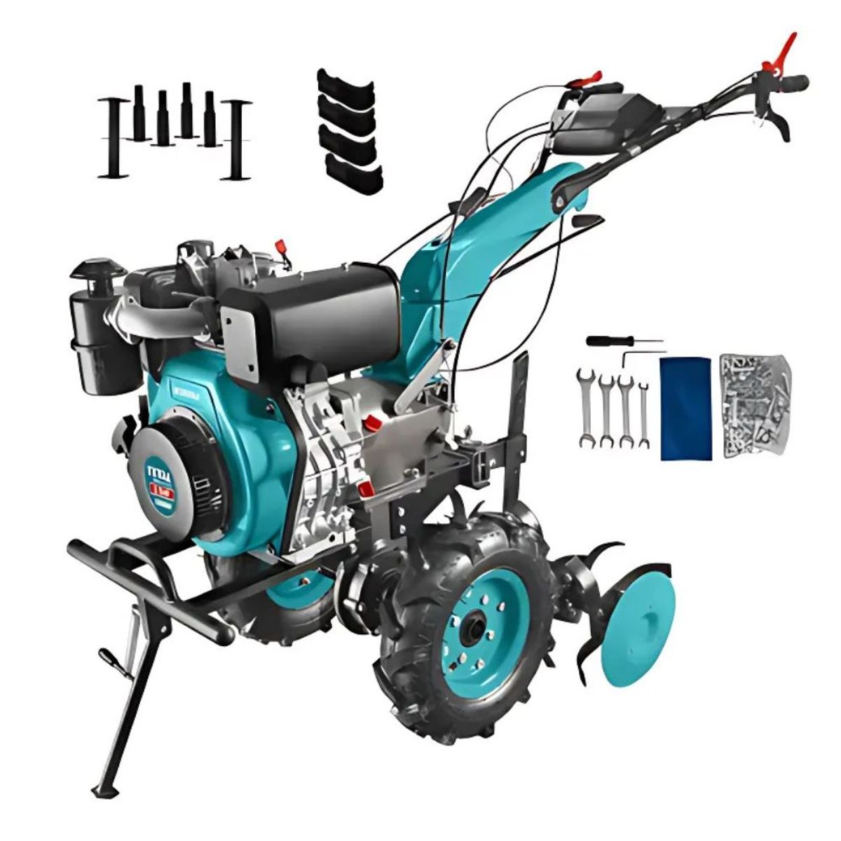 TOTAL TOOLS - Motocultor Diesel 9HP Profundidad 300MM Industrial Total