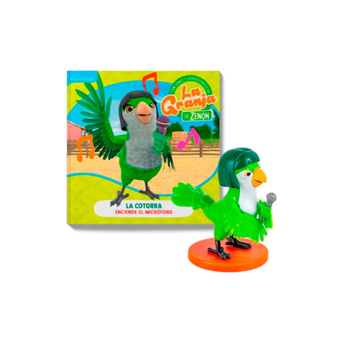 GENERICO - Granja de Zenon Figura La Cotorra incluye Libro