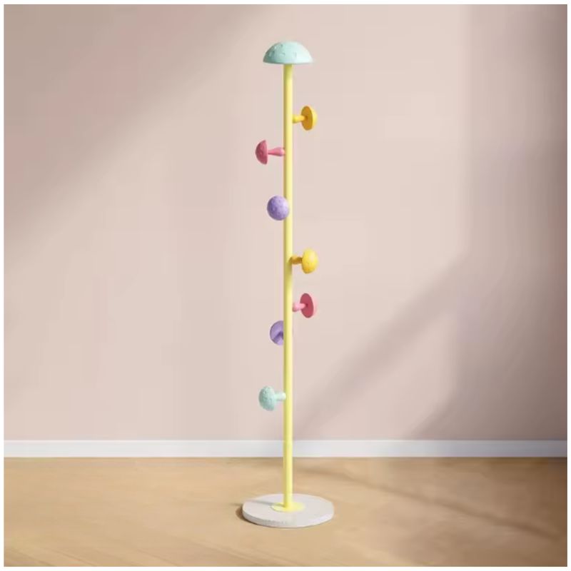INSPIRA MARKET - Perchero Infantil de Pie con Ganchos en Forma de Honguito