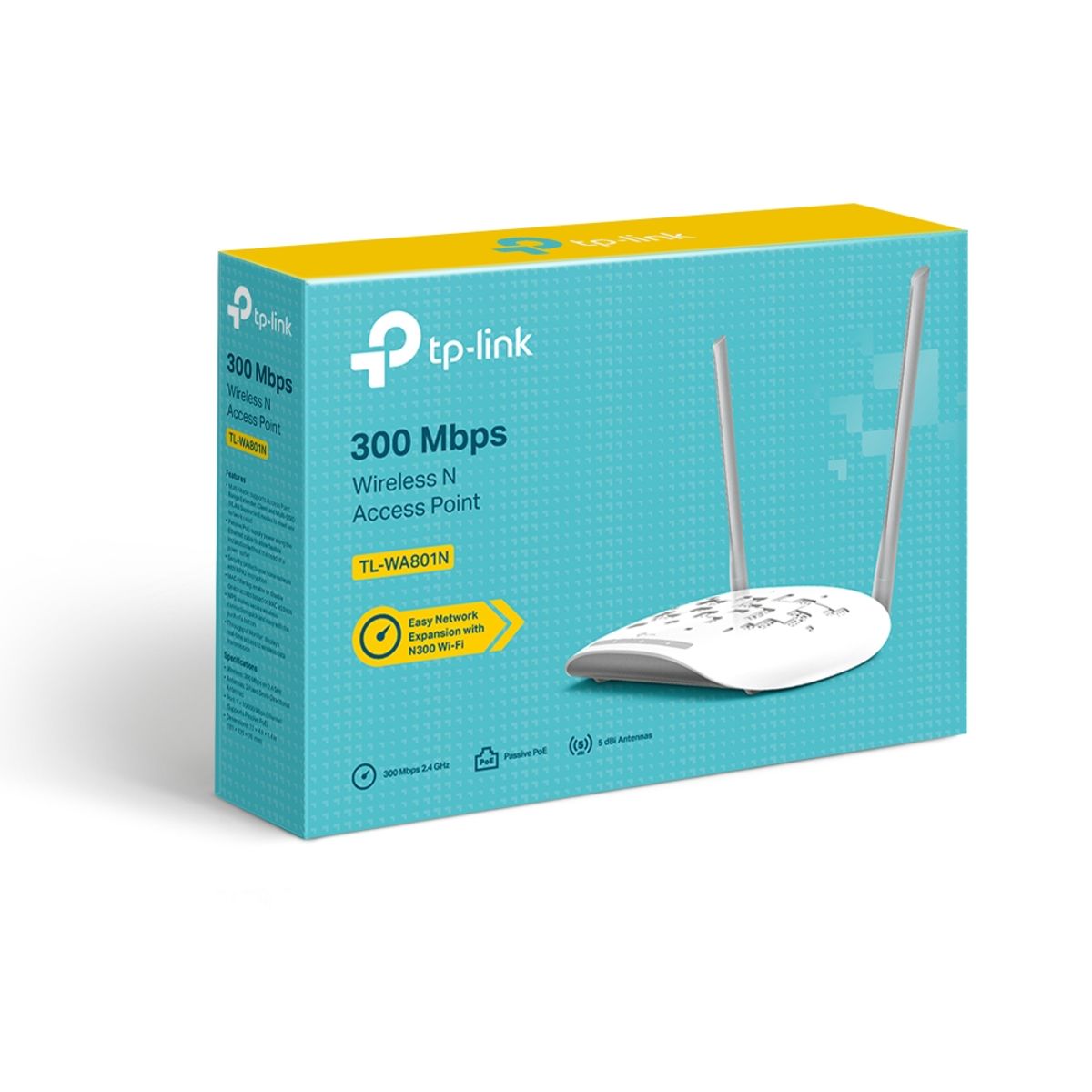 TP LINK - Access Point Tp-Link TL-WA801N 300mbps 2 antenas