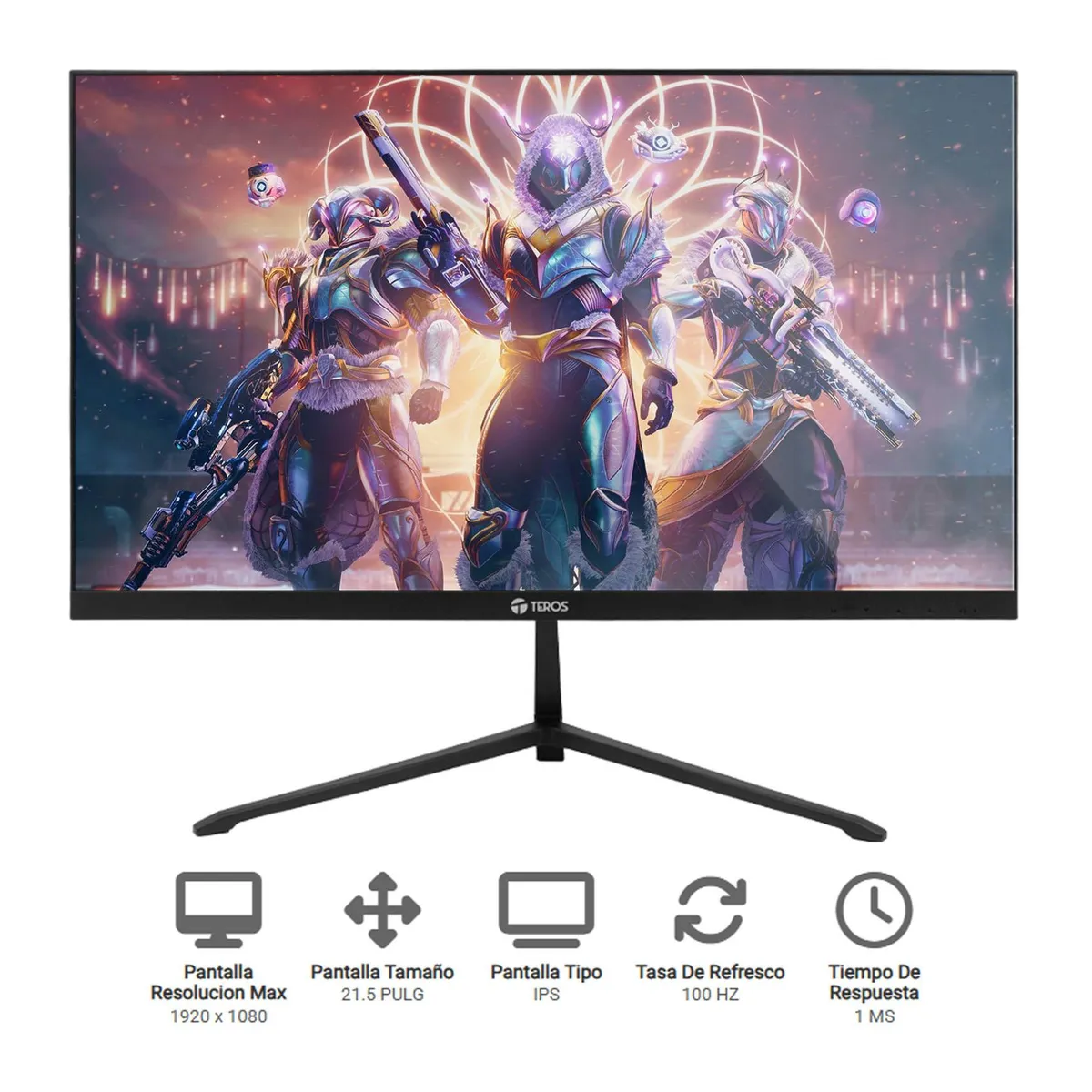 TEROS - MONITOR TEROS 21.5 LED IPS FULL HD 100HZ 1MS FREESYNC VGA HDMI