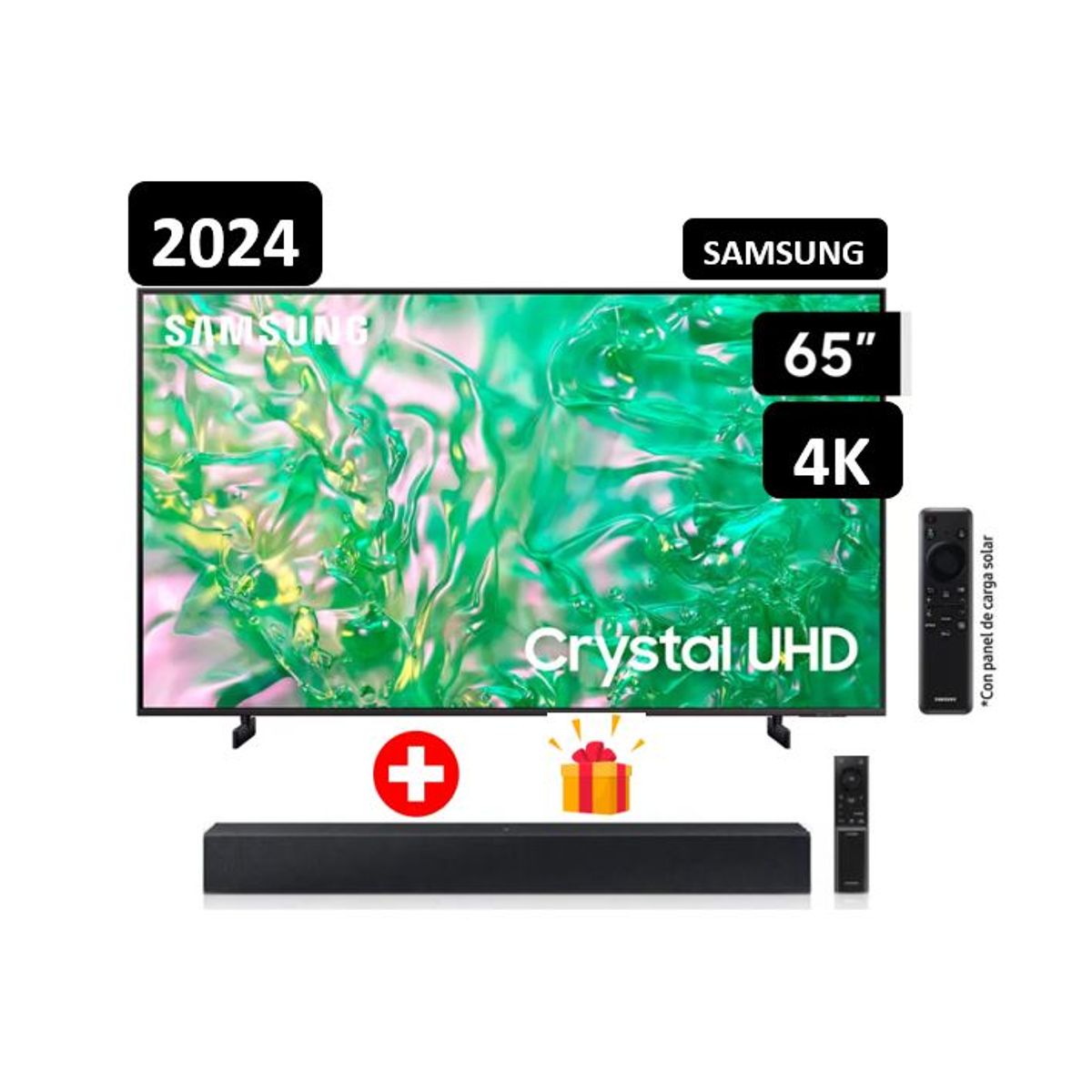 SAMSUNG - TELEVISOR  SAMSUNG 65" UN65DU8000GXPE UHD 4K+ SOUNBAR SAMSUNG C400