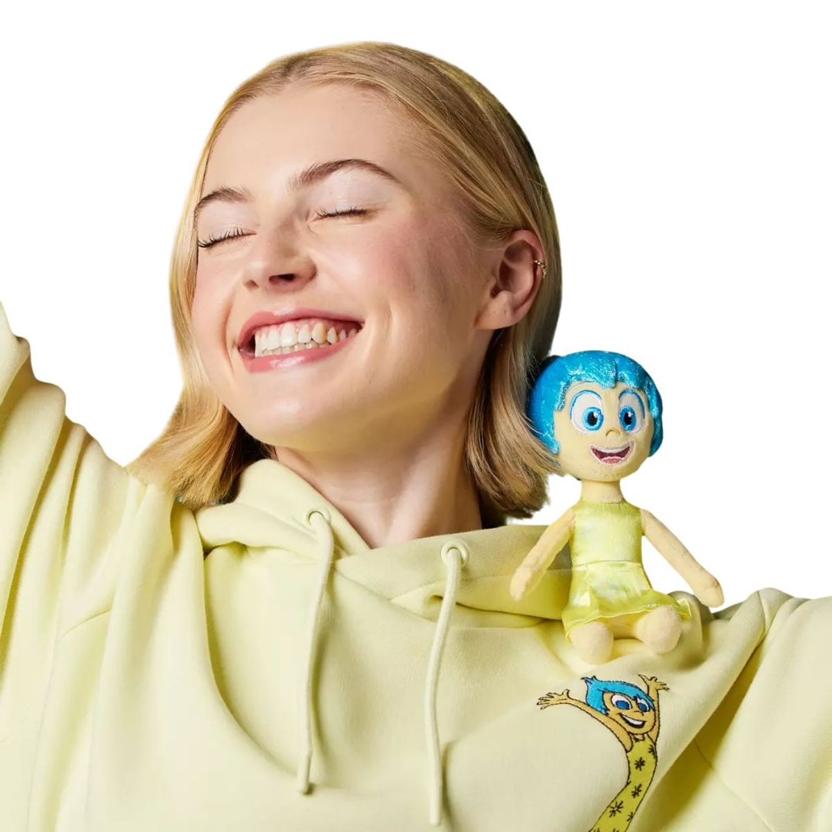 DISNEY - Disney Alegria Peluche Mini Magnetico de hombro Intensamente 2