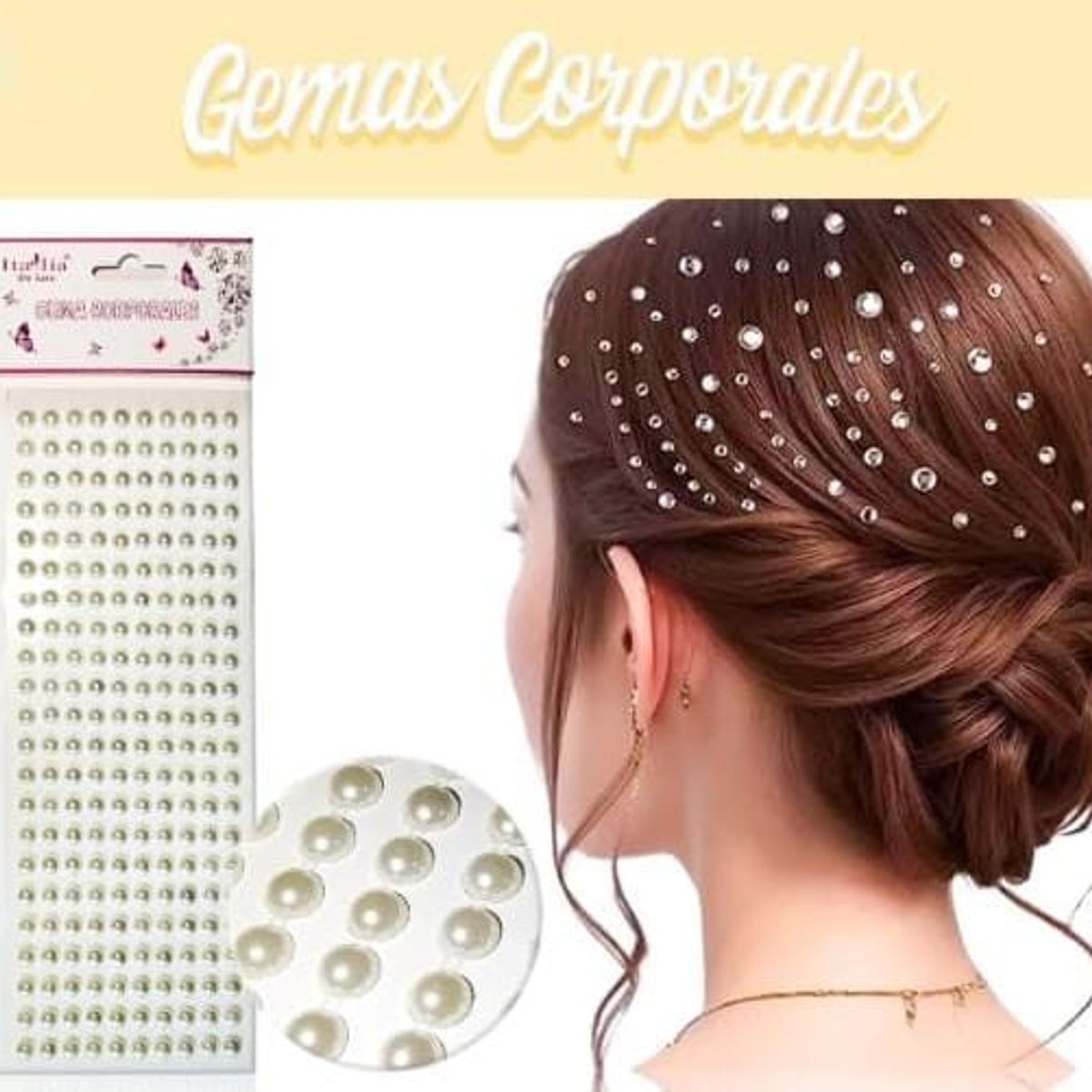 GENERICO - Adhesivos decorativos para el cabello u rostro