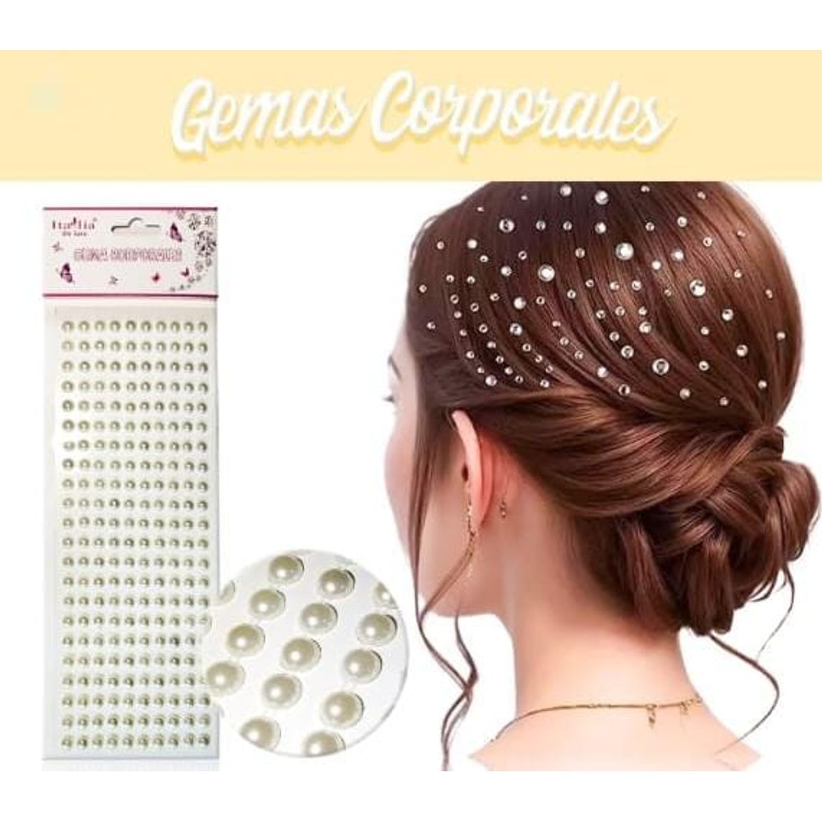 GENERICO - Adhesivos decorativos para el cabello u rostro