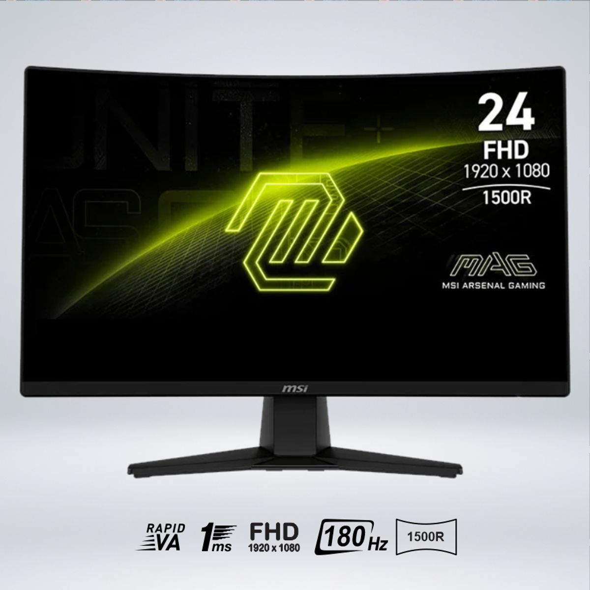 MSI - MONITOR CURVO MAG 242C FULL HD 24 " VA 180hz 1ms 1500R HDReady AIVISION