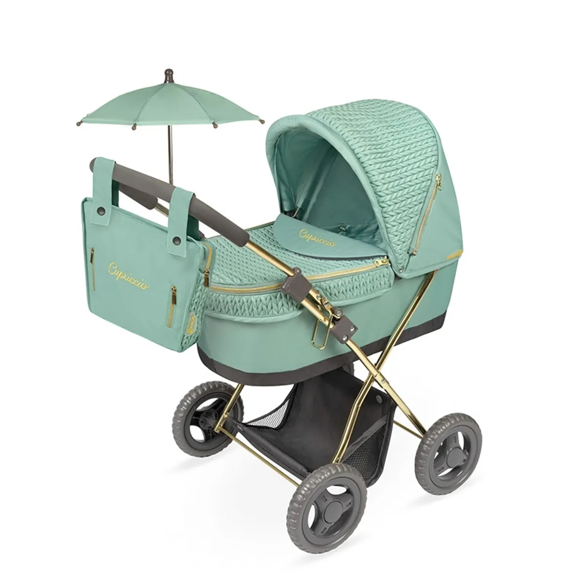 DECUEVAS TOYS - Coche de Muñecas Reborn con Sombrilla Capriccio