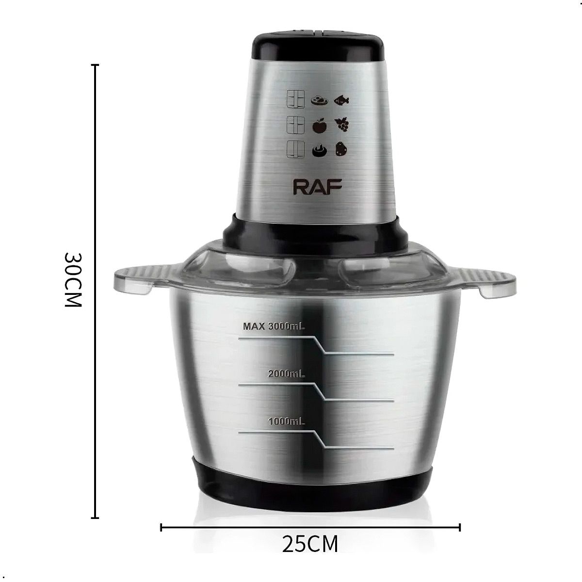 RAFF - Picadora De Alimentos Raf R.7031 Procesadora 3 Litros 1000w