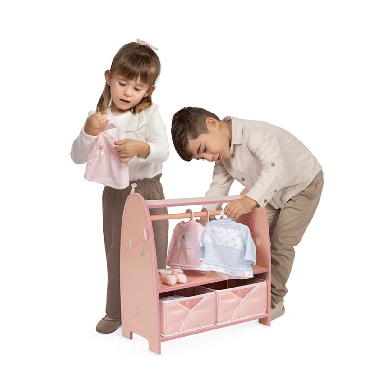 DECUEVAS TOYS - Perchero Guardarropa para Accesorios de Muñecas