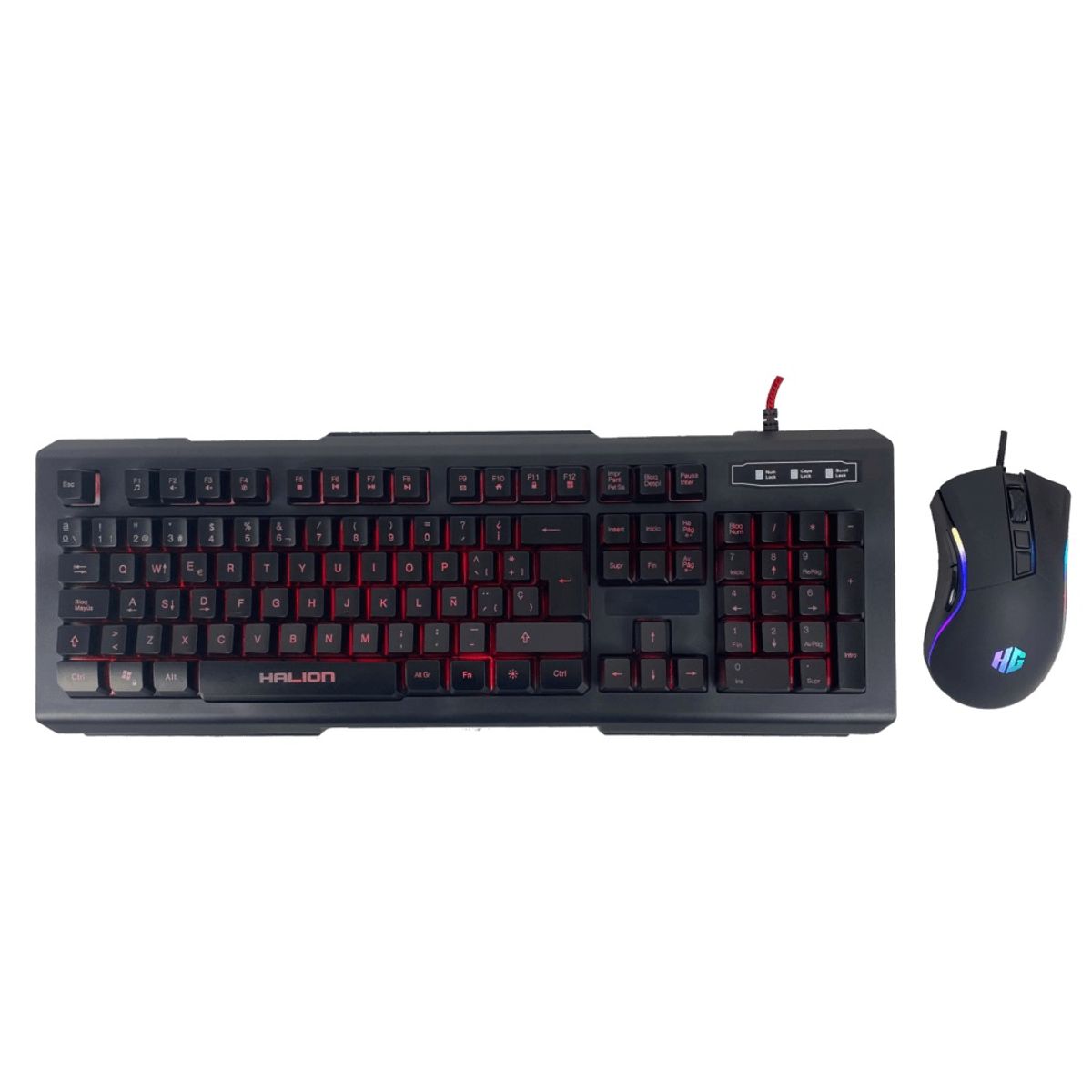 HALION - KIT TECLADO Y MOUSE GAMER MIRAGE HA-810C