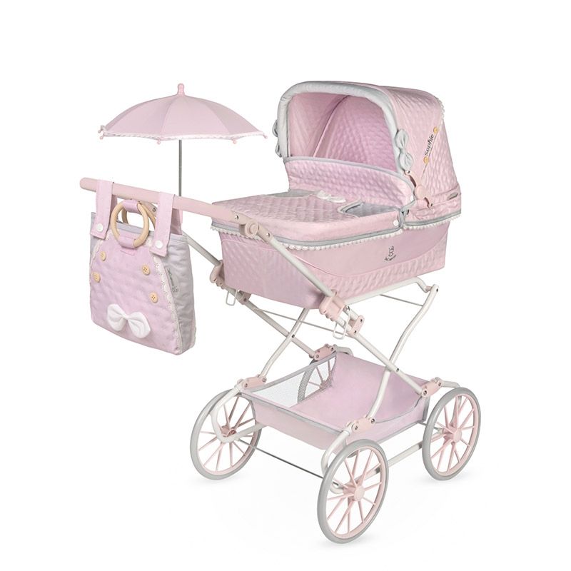 DECUEVAS TOYS - Coche de Muñecas Reborn Plegable con Sombrilla Sophie