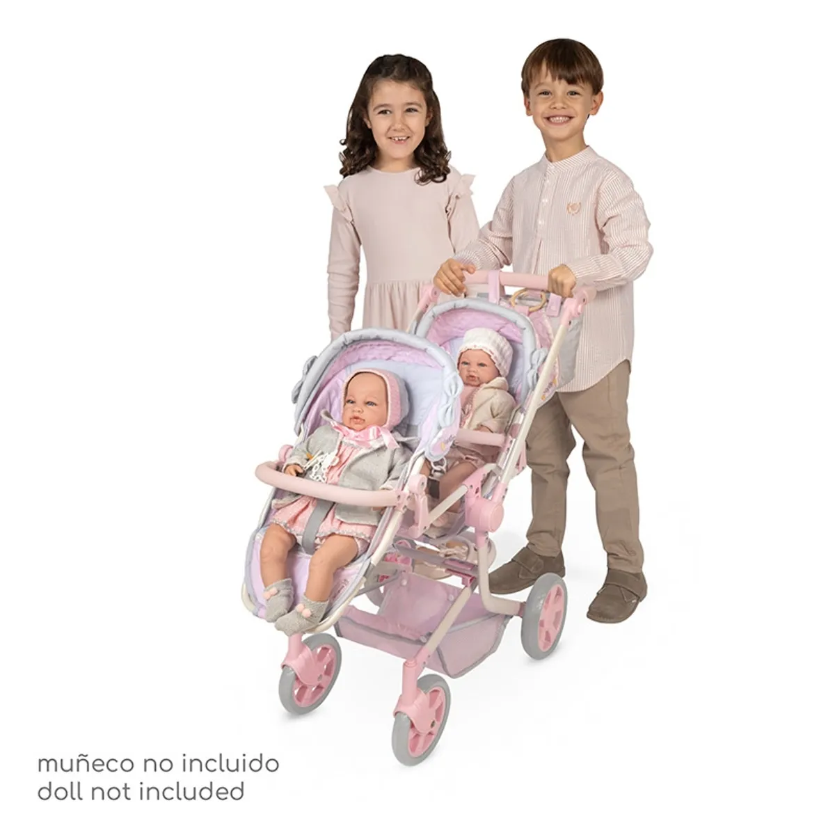 DECUEVAS TOYS - Coche Gemelar de Muñecas Reborn Colección Sophie